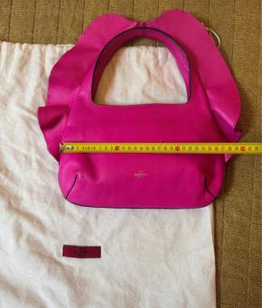 Valentino Pink Leather Ruffle Bag 6