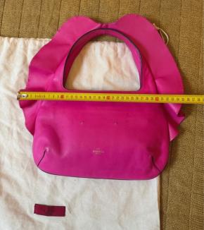 Valentino Pink Leather Ruffle Bag 7