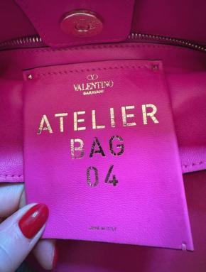 Valentino Pink Leather Ruffle Bag 10