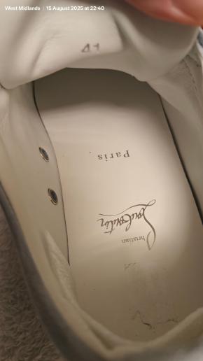 Louboutin Rantulow Orlato Sneakers in Suede Ice Blue 12