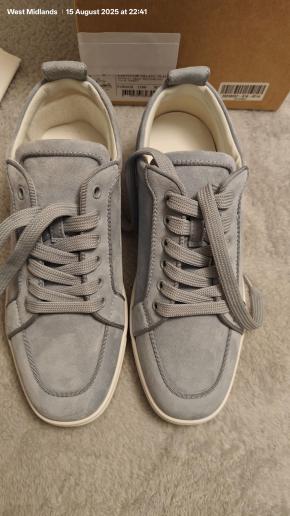 Louboutin Rantulow Orlato Sneakers in Suede Ice Blue 4