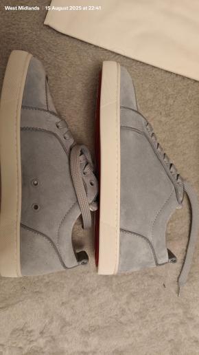 Louboutin Rantulow Orlato Sneakers in Suede Ice Blue 11