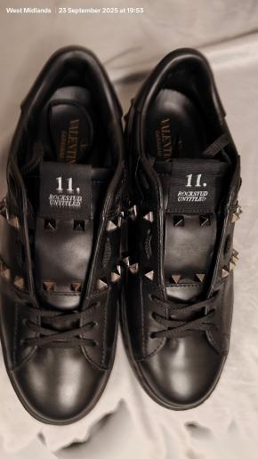 Valentino Black Rockstud Trainers 12