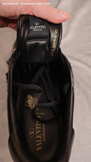 Valentino Black Rockstud Trainers 9