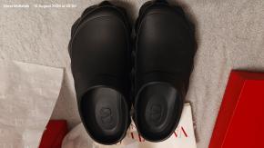 Valentino Black Rubber Slides 4