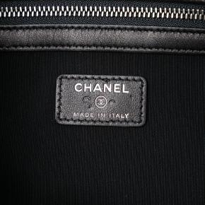 Chanel Black Medium Canvas La Pausa Zip O Case Clutch 5