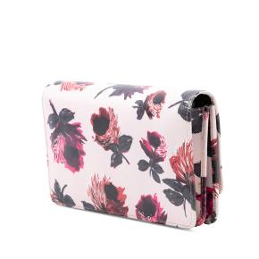 Prada Saffiano Floral Print Wallet on Strap 2