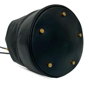 Loewe Blue Leather Black Anagram Bucket Bag 3