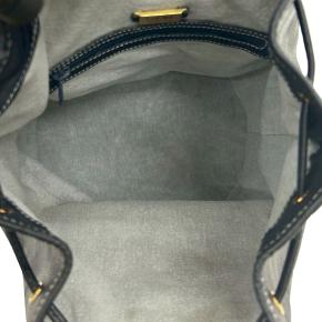 Loewe Blue Leather Black Anagram Bucket Bag 4