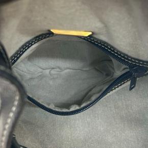 Loewe Blue Leather Black Anagram Bucket Bag 5