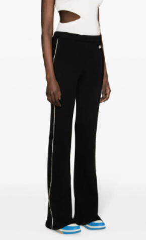 Off-White Side-Stripe Ribbed Flared Trousers 2