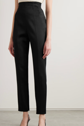 Khaite Lenn High-Rise Crepe Trousers 4
