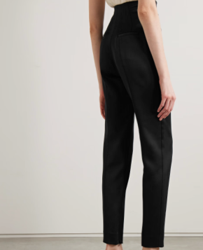 Khaite Lenn High-Rise Crepe Trousers 3