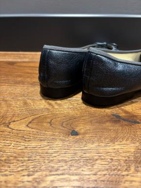 Chanel Navy Blue Leather Ballet Flats 5