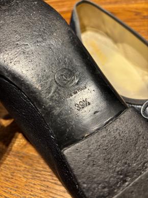 Chanel Navy Blue Leather Ballet Flats 6