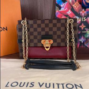 Louis Vuitton Coated Canvas and Leather Damier Ebene Vavin PM Shoulder Bag 2