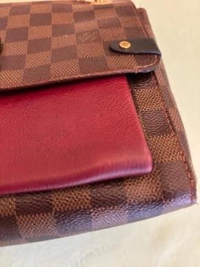 Louis Vuitton Coated Canvas and Leather Damier Ebene Vavin PM Shoulder Bag 10