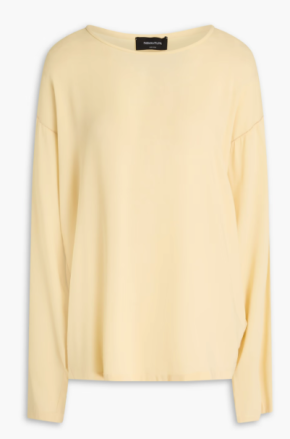 Fabiana Filippi Sablé Bead-Embellished Stretch-Crepe Top 4