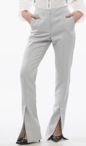 Off-White Trousers with Ankle Slit 6