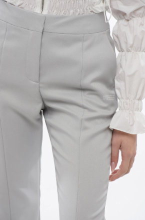 Off-White Trousers with Ankle Slit 4