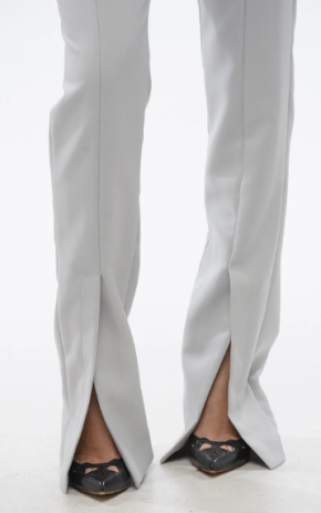 Off-White Trousers with Ankle Slit 3