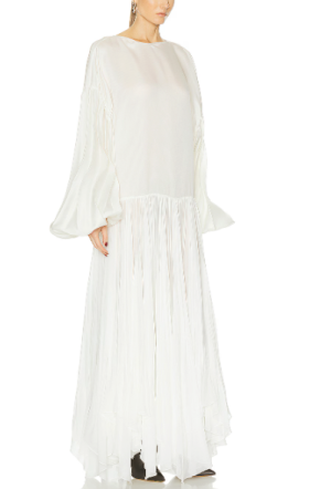 Khaite Valli Layered Silk Dress 3