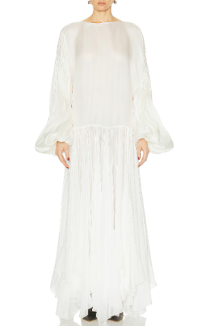 Khaite Valli Layered Silk Dress 4