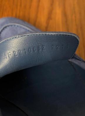 Hermes Blue Suede Loafers 4