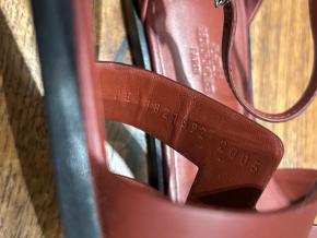 Hermes Rouge Leather Sandals 5