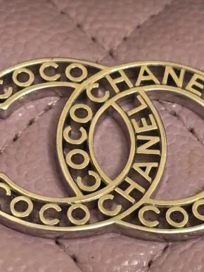 Chanel Lilac Caviar Card Holder 4