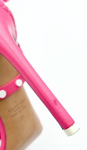 Valentino Pink Rockstud Sandals 7