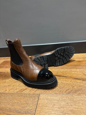 Chanel Tan Quilted Ankle Boots 5