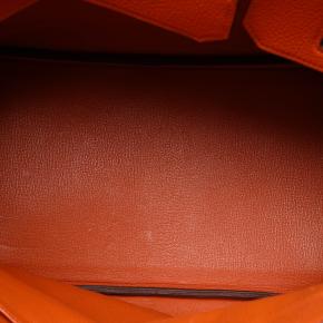 Hermes Orange Clemence Birkin Retourne 35 4