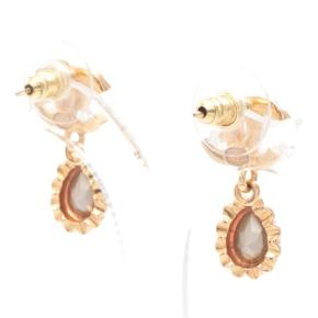 Chanel CC Gold Plated Rhinestone Drop Earrings 2