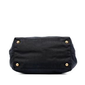 Prada Black Tessuto Fiocco Bow Tote 3
