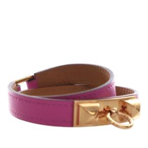 Hermes Magnolia Swift Rivale Double Tour Bracelet T3 3
