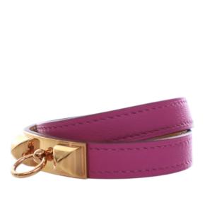 Hermes Magnolia Swift Rivale Double Tour Bracelet T3 4