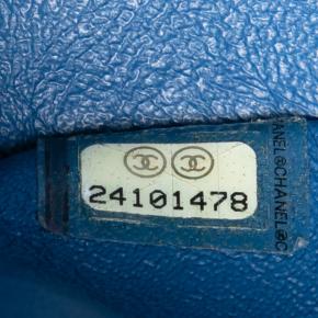 Chanel Blue Medium Classic Lambskin Double Flap 5