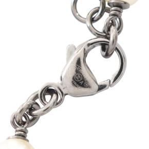 Chanel Faux Pearl and Rhinestone Station Necklace 5