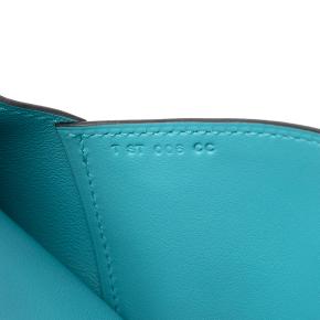 Hermes Turquoise Evercolor Pliplat Clutch 6