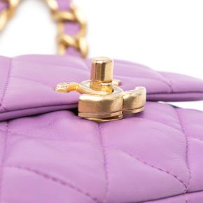 Chanel Purple Mini Quilted Lambskin Candy Chain Flap 7