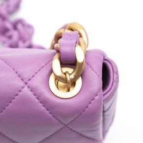 Chanel Purple Mini Quilted Lambskin Candy Chain Flap 8