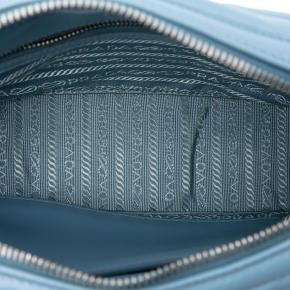 Prada Blue Soft Calfskin Diagramme Camera Bag 4