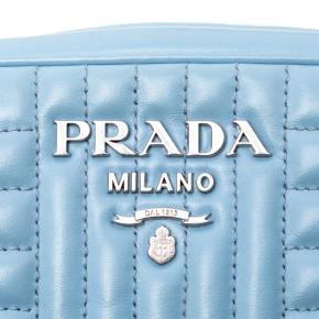 Prada Blue Soft Calfskin Diagramme Camera Bag 5