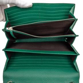 Gucci Green Leather Dionysus Wallet on Chain 4