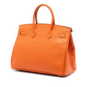 Hermes Orange Epsom Birkin Retourne 35 2