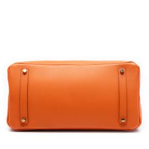 Hermes Orange Epsom Birkin Retourne 35 3