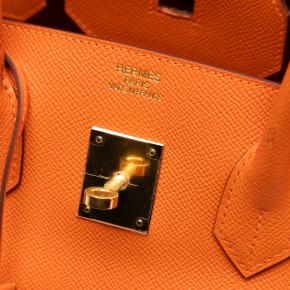 Hermes Orange Epsom Birkin Retourne 35 5