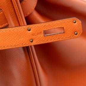 Hermes Orange Epsom Birkin Retourne 35 6