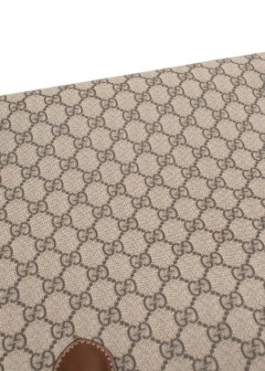 Gucci Brown Retro Monogram Pattern Canvas Tote Bag 5